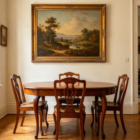 Classical European-Style Landscape Oil Painting
